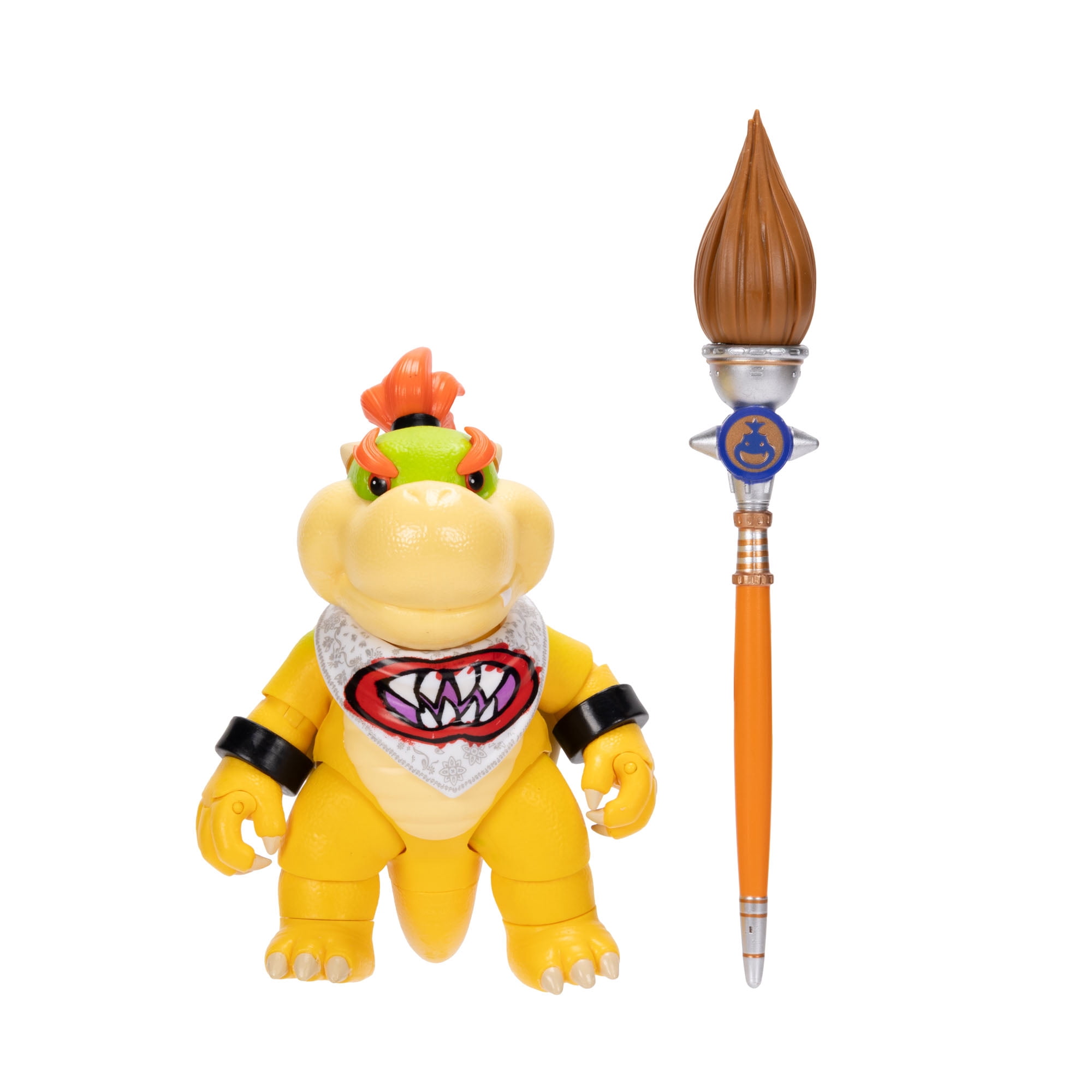 The Super Mario Galaxy Movie - 5 inch Action Figure Series – Bowser Jr. Figure with Paint Brush Accessory
