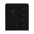 thumbnail image 2 of Dasun 30'' Bathroom Vanity without Sink,Solid Wood Frame Bathroom Storage Cabinet Only, Freestanding Vanity Set with 3 Drawers& Soft Closing Doors, Black, 2 of 5