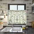 thumbnail image 4 of Yayeee Kitchen Curtains Light Filtering 27"x36" Rod Pocket Short Cafe Window Panel, Lush Greenery, 4 of 7
