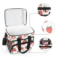 thumbnail image 6 of FORMRS Insulated Cooler Bag 24 Cans Capacity Soft Leakproof Lunch Box with Side Pockets, Strawberry, 6 of 7