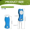 thumbnail image 2 of Uxcell Golf Divot Repair Tool, Foldable Metal Golf Green Divot Tool with Magnetic Ball Marker Black/Blue, 2 of 7