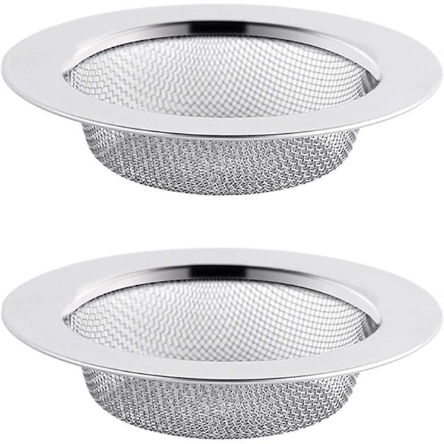 2 uds colador de fregadero de acero inoxidable, colador de drenaje de 7,5 cm, colador de fregadero, colador de fregadero, colador de fregadero de cocina