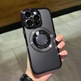 thumbnail image 2 of Luxury Plating Transparent Magnetic Wireless Charging Phone Case for iPhone 11 12 13 14 15 Pro Max 14Plus 15Pro Cases with Lens Protector Shockproof Soft Clear Cover, 2 of 5