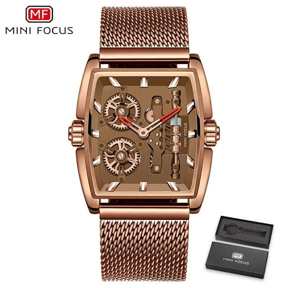 Watch For Men Luxury Top Brand Fashion Casual Design Quartz Wrist Watches Waterproof Stainless steel mesh belt And Leather Strap
