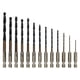 thumbnail image 2 of Taladro 13 Brocas Helicoidales De 1/4 Pulgadas, Vástago Hexagonal De 1,5 A 6,5 ​​mm, Rápido Para Madera, Plástico Y Metal, 2 of 7