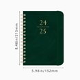 thumbnail image 2 of Precio reducido por tiempo limitado!Planificador 2024-2025, herramienta de planificación, cuaderno portátil de cuero PU, planificador de encuadernación con bobina de metal, 2 of 2