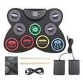 thumbnail image 1 of Portable Roll Drum Kit Silicone Roll Electronic Drum Roll Drum Sets Portable Drums for Beginners Practicing, 1 of 5