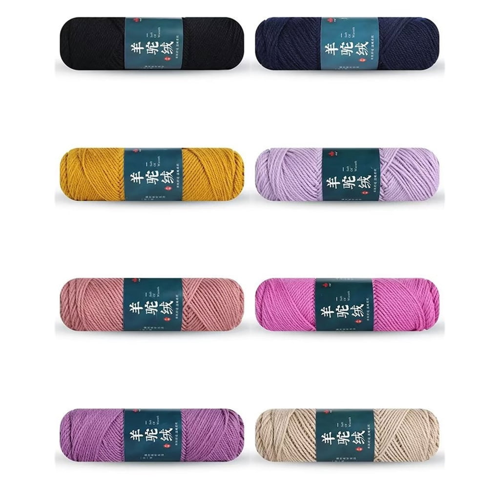 5Pieces Wool Yarn Wool Yarn Fine Fibers Soft Crochet Yarn For Beginner Adult Knitting Rugs Sweater Scarves Hat