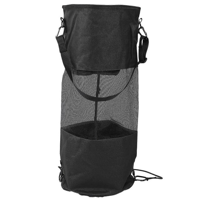 Boat Trash Bags, Reusable, Waterproof, Portable, Mesh, for Boat Waste Storage, Black