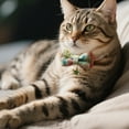 thumbnail image 2 of 4PCS Cat Collar with Bell, Plaid Cat Collar with Bow Tie, Adjustable Buckle for Extra Small Medium Tiny Female Male Boys Girls Pets Puppy Kitten, 2 of 7