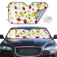 thumbnail image 4 of Goofa Strawberry and Lemon Printed Car Windshield Sunshade,Foldable Reflective Sun Visor,UV Protection Heat Blocker Sunshade,Car Cooling Accessory-Small, 4 of 7