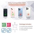 thumbnail image 2 of [2 Pack] FYBTO for Bling Camera Lens Protector Compatible with iPhone 13 & 13 Mini Glitter Diamond Crystal Metal Lens Protective Decoration Cover Accessories for 13/13 mini Blue+Blue, 2 of 6