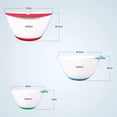 thumbnail image 3 of Jean-Patrique Plastic Mixing Bowls for Kitchen - Mixing Bowl Set of 3 - Kitchen Mixing Bowls with Pour Spout and Non-Slip Base - Kitchen Bowls for Prepping & Cooking - Baking Plastic Bowl Set, 3 of 5