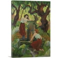 thumbnail image 1 of ARTCANVAS Two Females by the Fountain 1900 Canvas Art Print by Paul Ranson - Size: 12" x 8" (0.75" Deep), 1 of 9