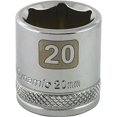 thumbnail image 2 of Dynamic Tools D008020 3/8" Drive 6 Point Metric Socket with 20mm Standard Length, Chrome Finish, 2 of 3