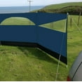 thumbnail image 3 of Freshnewlooks 5' x 27.4' Blue Polyester Outdoor Panel Privacy Screen, 3 of 5