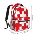 thumbnail image 2 of Disketp Red Cross 1 Mochila Estampada para Hombre y Mujer – Mochila Ligera Clásica con Múltiples Bolsillos para Universidad, Trabajo y Viajes-One Size, 2 of 5