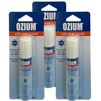 ozium spray cigarette smoke Ozium Smoke & Odor Eliminator Car & Home Air Sanitizer / Freshener, 0.8oz  Spray Original Scent (3 pack)