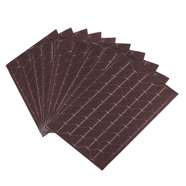 Unique Bargains Photo Corner Sticker PVC Self Adhesive Picture Mounting Label Brown 20 Sheets/2040 Pcs