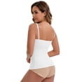 thumbnail image 2 of DARING DIVA Women's Padded Tank Top Round Neck Casual Camisole S 1 White 1 Black, 2 of 6
