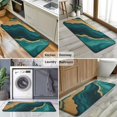 thumbnail image 6 of Teal Marble Gold Line Pattern Kitchen Rug Mat,Kitchen Runner Rugs Non Skid Washable,Decorative Kitchen Floor Mats for Kitchen,Sink,Laundry,17"x47.2", 6 of 7