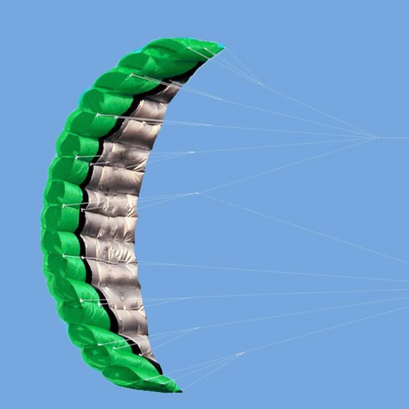 DimyFew 2.5 Line Kite, Seaside Beach Surfboard Flying Sport Parachute urfing Trainer Fly Green