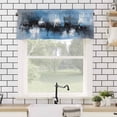 thumbnail image 4 of Blue Grey Black Valances for Windows Smear Street Graffiti Painting Grunge Art Rod Pocket Curtain Valance Window Treatment Short Curtains for Kitchen Living Room, 54"x18", 4 of 5