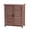 Short Cabinet - Brown, variant on 31.5" x 17" x 36" Solid Wood Potting Bench, Metal Tabletop Storage Cabinet Outdoor Garden Workstation