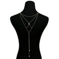 thumbnail image 4 of Back Chain Layered All Match Long Backdrop Necklace Body Chain Jewelry for Women, 4 of 10