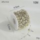 thumbnail image 1 of New Christmas beaded chain gold Christmas tree dress up electroplated beads DIY material ornaments Christmas scene layout gold fishing line round, 1 of 5