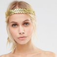 thumbnail image 2 of Diadema de hoja de oro griega, diadema de diosa, corona de rama de hoja dorada, tocado de boda para mujeres y niñas, novia (dorado), 2 of 5