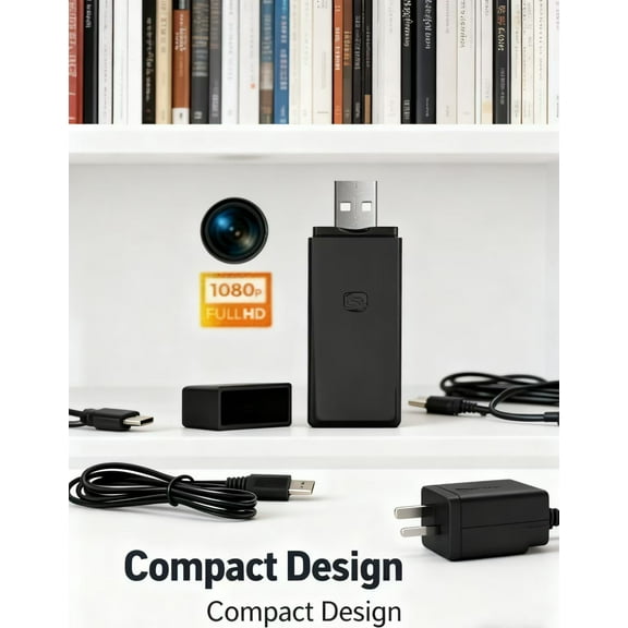 1080P HD Hidden Camera USB Flash Drive - Loop Recording & Long-Lasting Battery