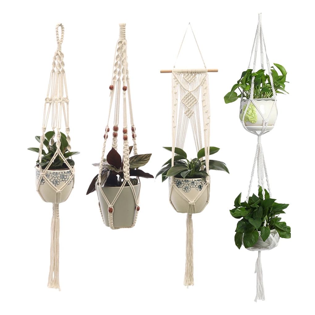 Ustyle 4 Pcs/set Indoor Outdoor Wall Hanging Planter ...