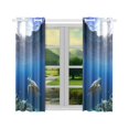 thumbnail image 2 of BSDHOME Sea Turtle Window Curtain Kitchen Curtain 26x39 inches (Two Piece), 2 of 3