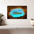 thumbnail image 2 of Elephant Stock Secret Island Wall Art - Horizontal Canvas Wall Art - Living Room Wall Decor - Beach Canvas - Turquoise And Brown Decor - 12" x 8", 2 of 8