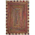 thumbnail image 5 of SAFAVIEH Cape Cod Kyle Braided Area Rug, 6' x 6' Square, Red/Multi, 5 of 8