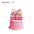 thumbnail image 1 of Disney Pink Princess Theme Birthday Party Balloon Table Cloth Cake Decoration Tableware Decoration, 1 of 6