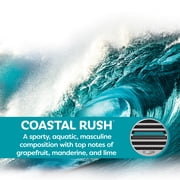 Refresh Your Car Air Freshener Contour Vent Sticks, Coastal Rush Scent, 4 Pack