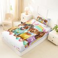thumbnail image 4 of Homewish Dachshunds Dog Twin Sheets,Easter Egg Bedding,Rainbow Decor,3pcs,1 Fitted Sheet and 1 Pillowcase, 4 of 6