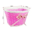 thumbnail image 3 of ZZkhGO Kids Bike Basket, Front Mount Children Shopping Basket, Plastic Decor Basket for Bicycle Scooter, 3 of 4