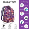 thumbnail image 6 of Colorful Paisley Boho Backpack with Padded Straps - Waterproof & Stylish for School, 6 of 6