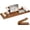 Light Walnut - Solid Teak Wood, variant on Teak Bathtub Tray, Expandable Bath Tray for Tub 28–40in, Foldable Bath Caddy with Wine Holder, Phone & Tablet Stand, Wooden Bathtub Organizer, Luxury Spa Bathroom Accessories Gift