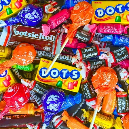 Tootsie Roll American Vintage Mix Assorted Candy Sampler 1 lb Variety Pack Tootsie Pops Fruit Chews Dots Gluten Free Peanut Free Fun Size Treats