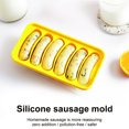 thumbnail image 2 of Molde de silicona para salchichas, molde antiadherente para hornear, 6 cavidades, bricolaje, caramelo de hielo, Chocolate Worallymy JD719167174, 2 of 5