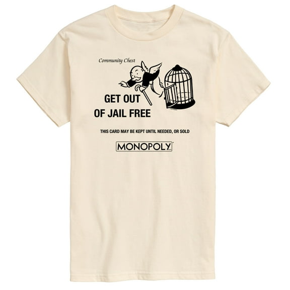 Monopoly - Get Out Of Jail Free - Men's Short Sleeve Graphic T-Shirt