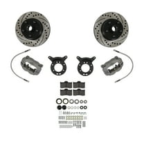 Scott Drake DBC-6569-WW-DSR 1965-1969 Wilwood Disc Brake Conversion W/ Drilled & Slotted Rotors