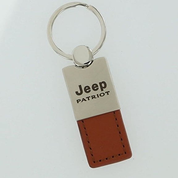 Jeep Patriot Keychain & Keyring - Duo Premium Brown Leather