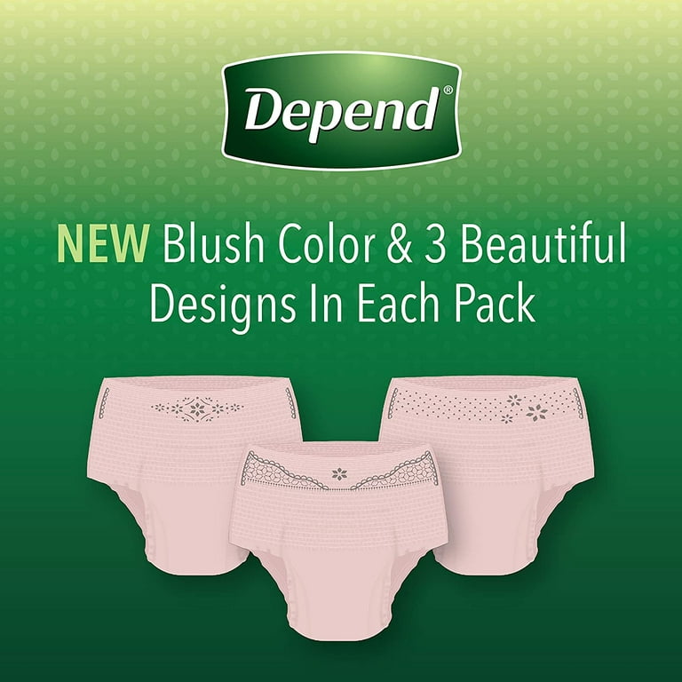 Depend Silhouette Incontinence Postpartum Underwear Medium 56 Count - Pink,  56 Count - Fry's Food Stores