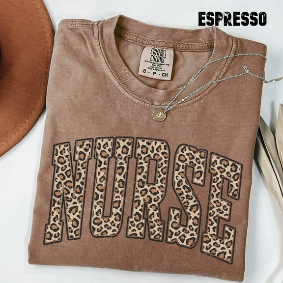 Leopard Nurse Shirt, Nurse TShirt, RN Shirt, Nursing School Shirt, Registered Nurse Shirt, Nurse Gift