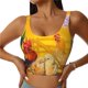 thumbnail image 1 of Balery The Chicken Family Sujetadores deportivos con espalda cruzada para mujer, acolchados, sin costuras, de alto impacto, ideales para yoga, gimnasio, entrenamiento y fitness.-Large, 1 of 8
